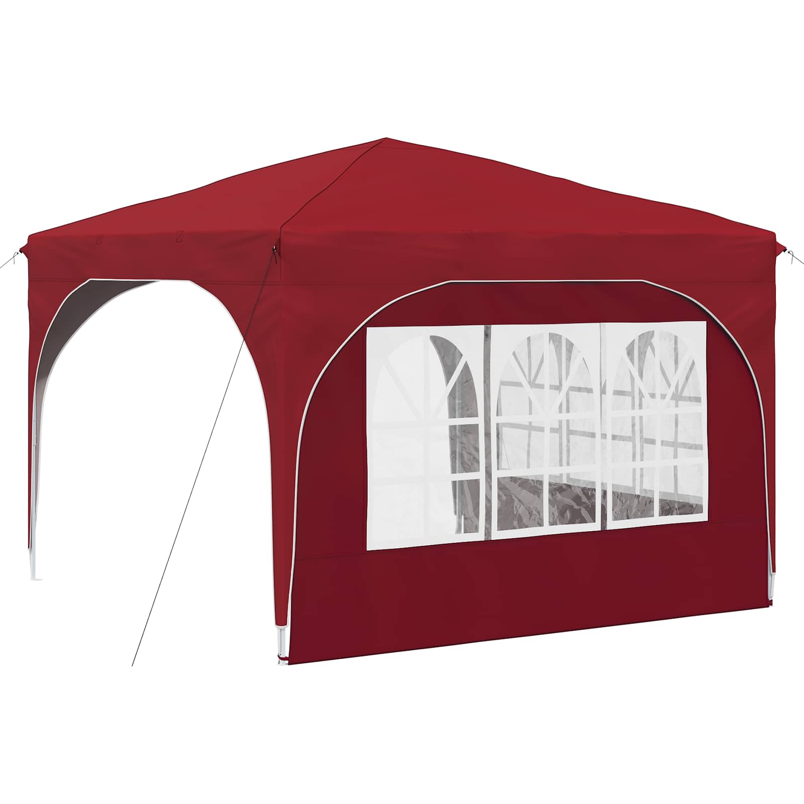 Pop-up Partyzelt 290 x 290 x 245 cm Creme