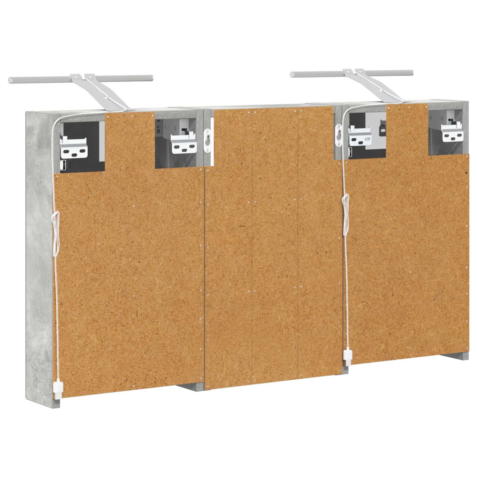 Badezimmerschrank-Set 3 pcs 80 x 10,5 x 50 cm Holzwerkstoff