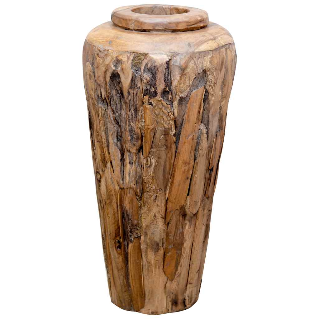 Deko-Vase 40 x 100 cm Massivholz Teak