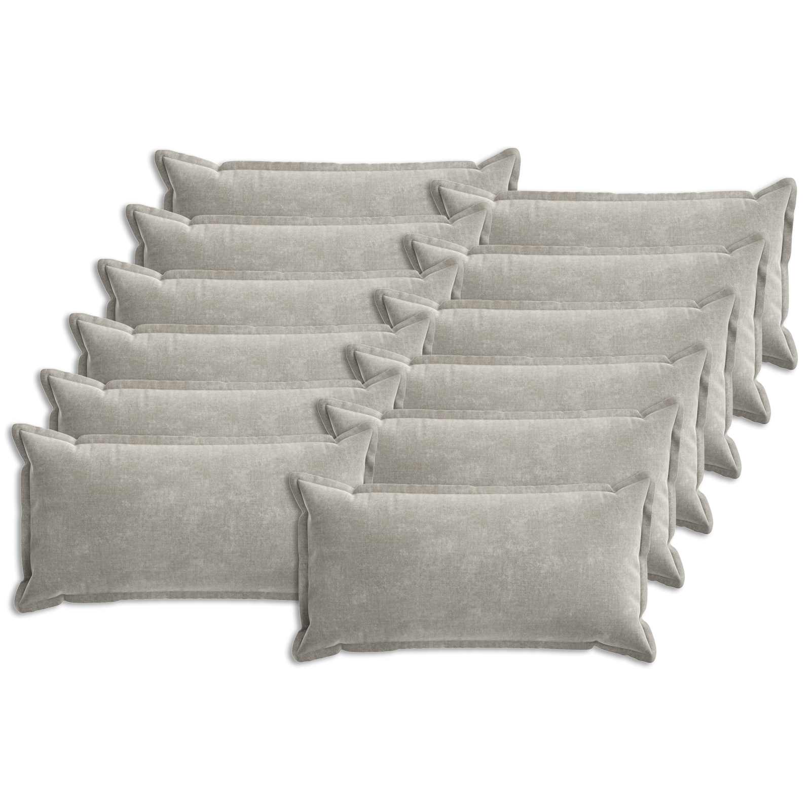 Kissenbezug 2 Stk. HOUTEN Dunkelgrau 30 x 30 cm Chenille-Stoff