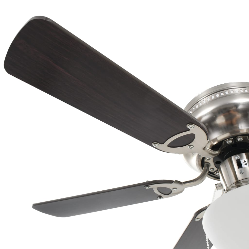 Deckenventilator mit Licht und Fernbedienung Ø 130 cm Weiß