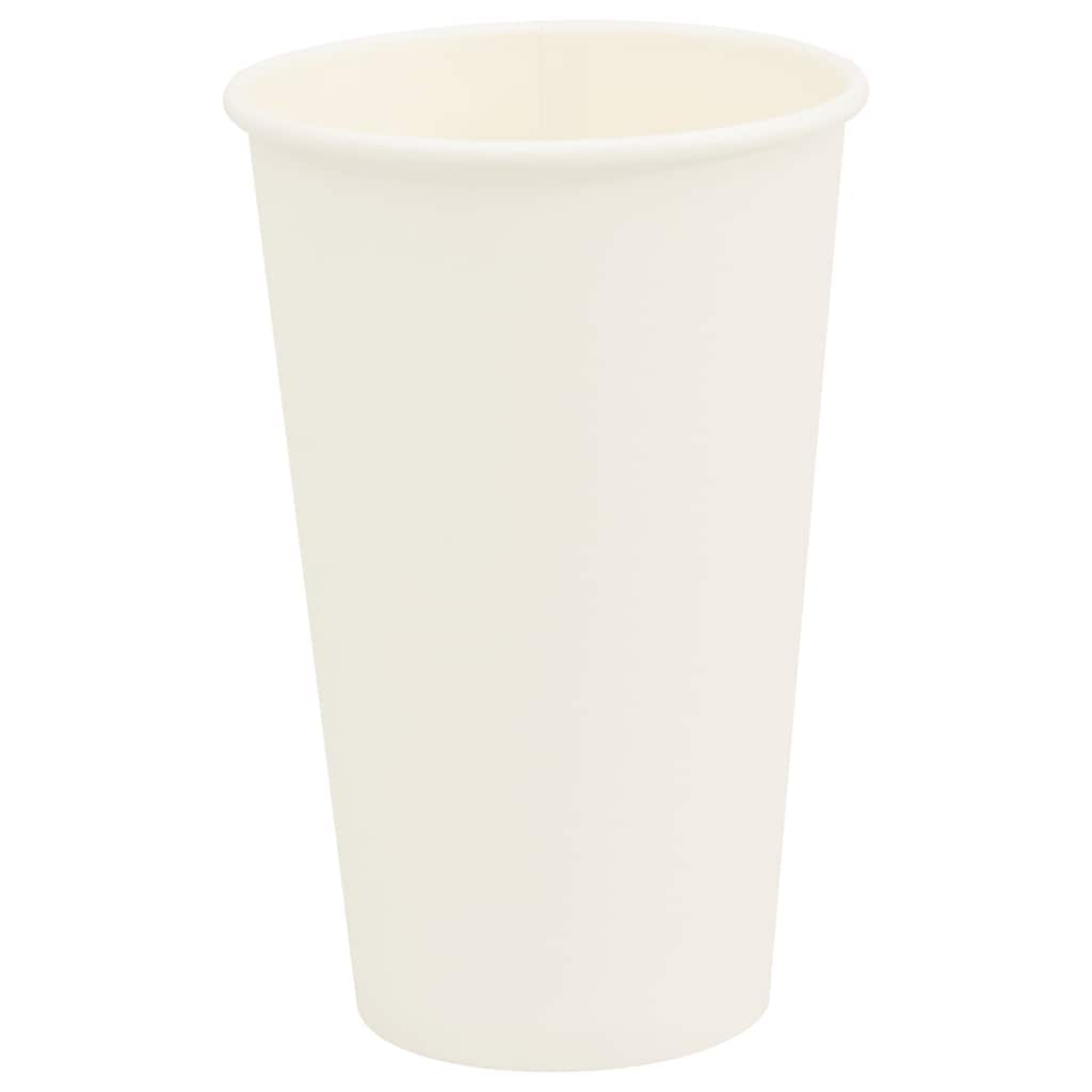 Pappbecher 1000 Stk. 12oz 300ml Weiß