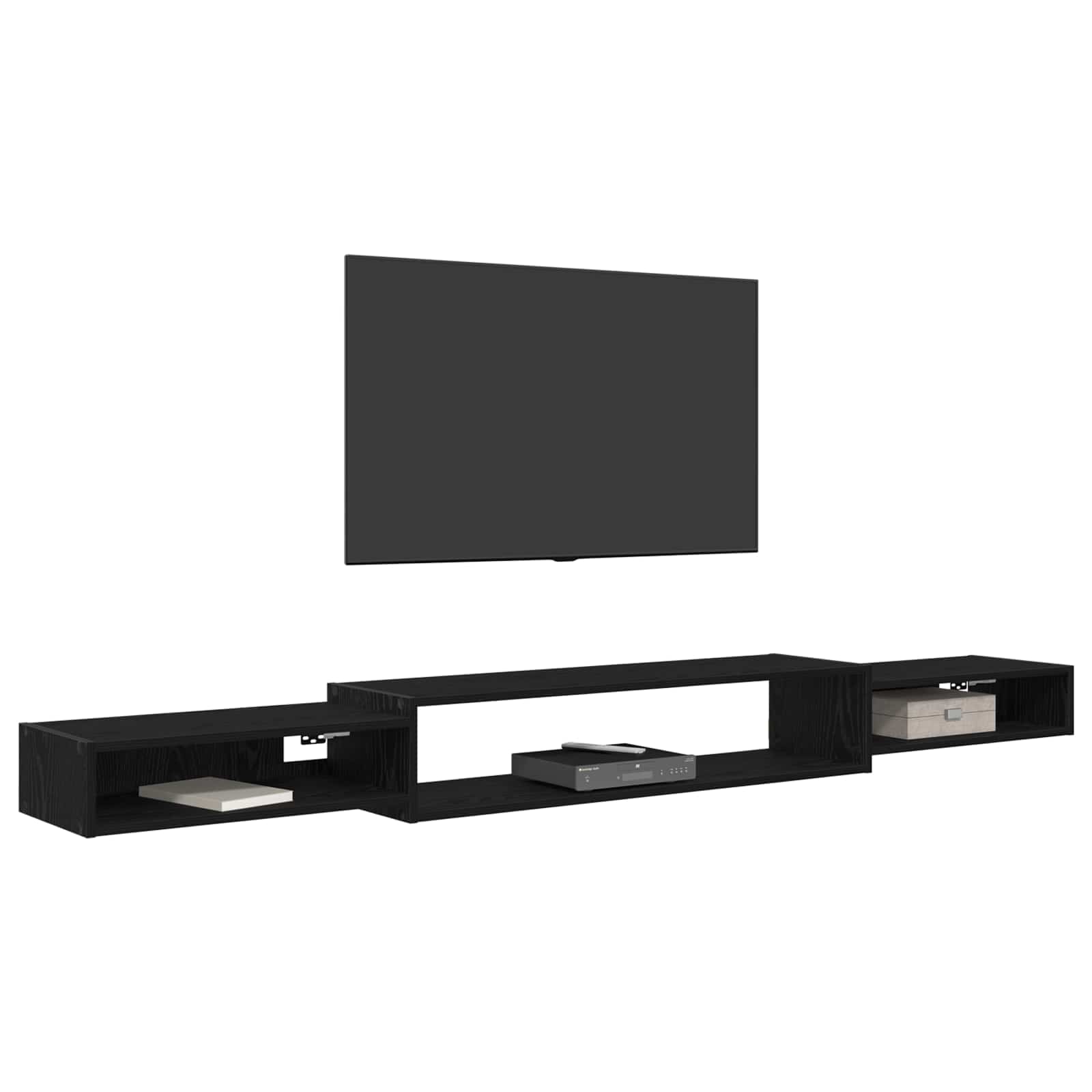 Wandmontierter TV-Schrank Wandhalterung Weiß 140 x 28 x 21 cm