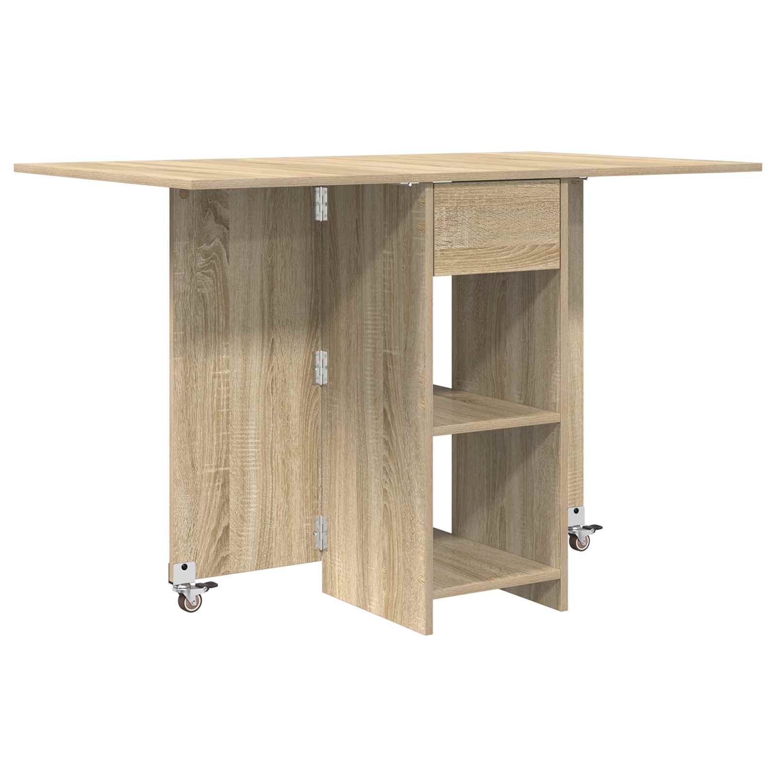 Esstisch 115 x 70 x 75 cm Holzwerkstoff Weiß Rechtwinklig