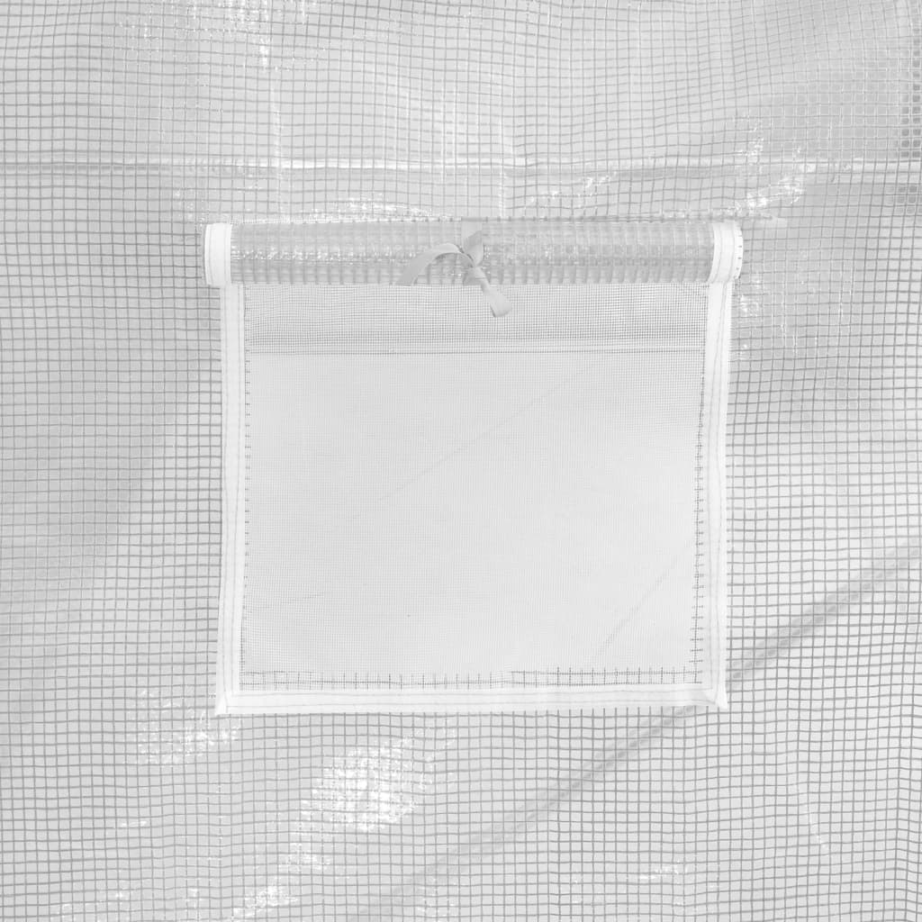 Gewächshaus mit Stahlrahmen Grün 24 m² 6x4x2,85 m