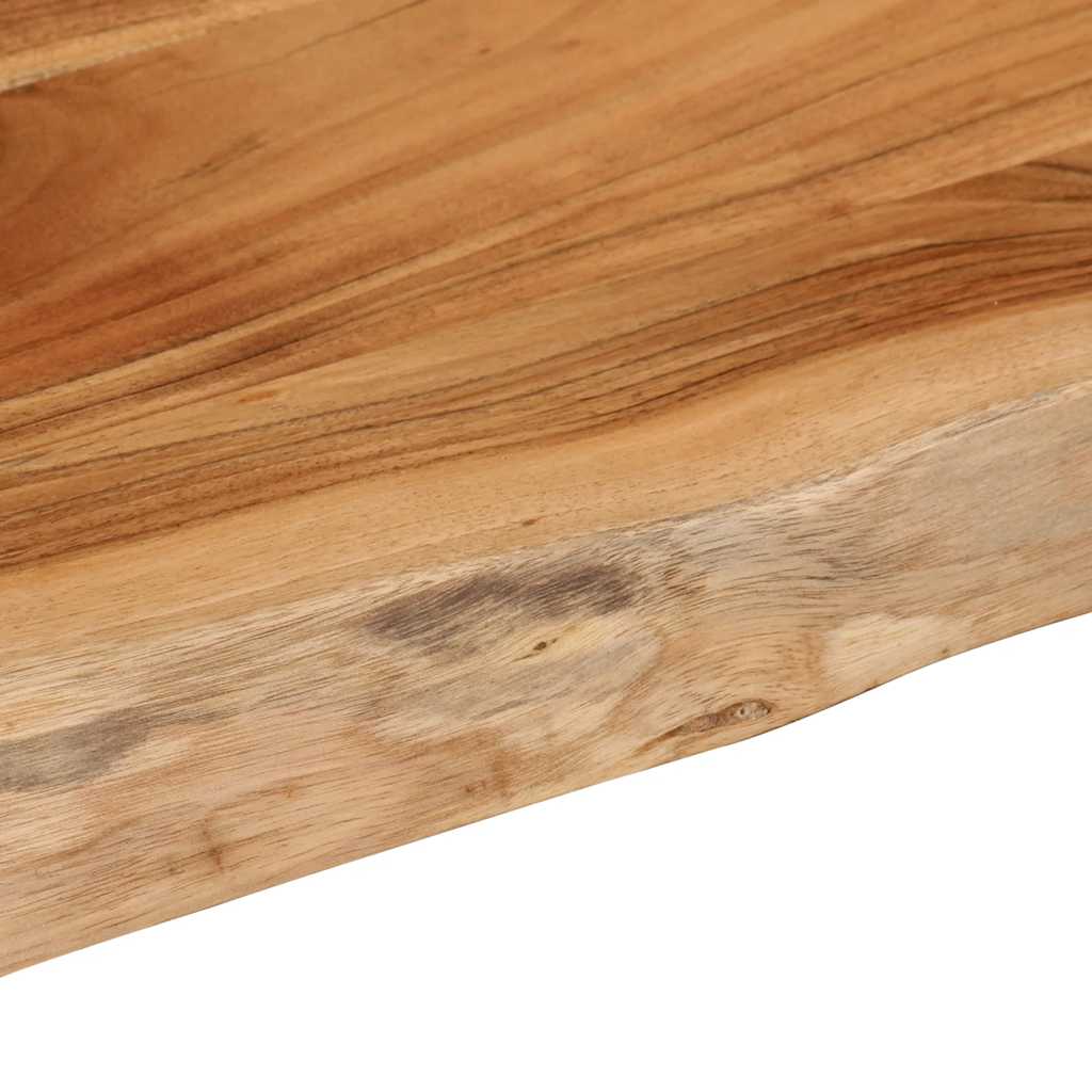 Wandregal 40x20x2,5 cm Rechteckig Massivholz Akazie Baumkante