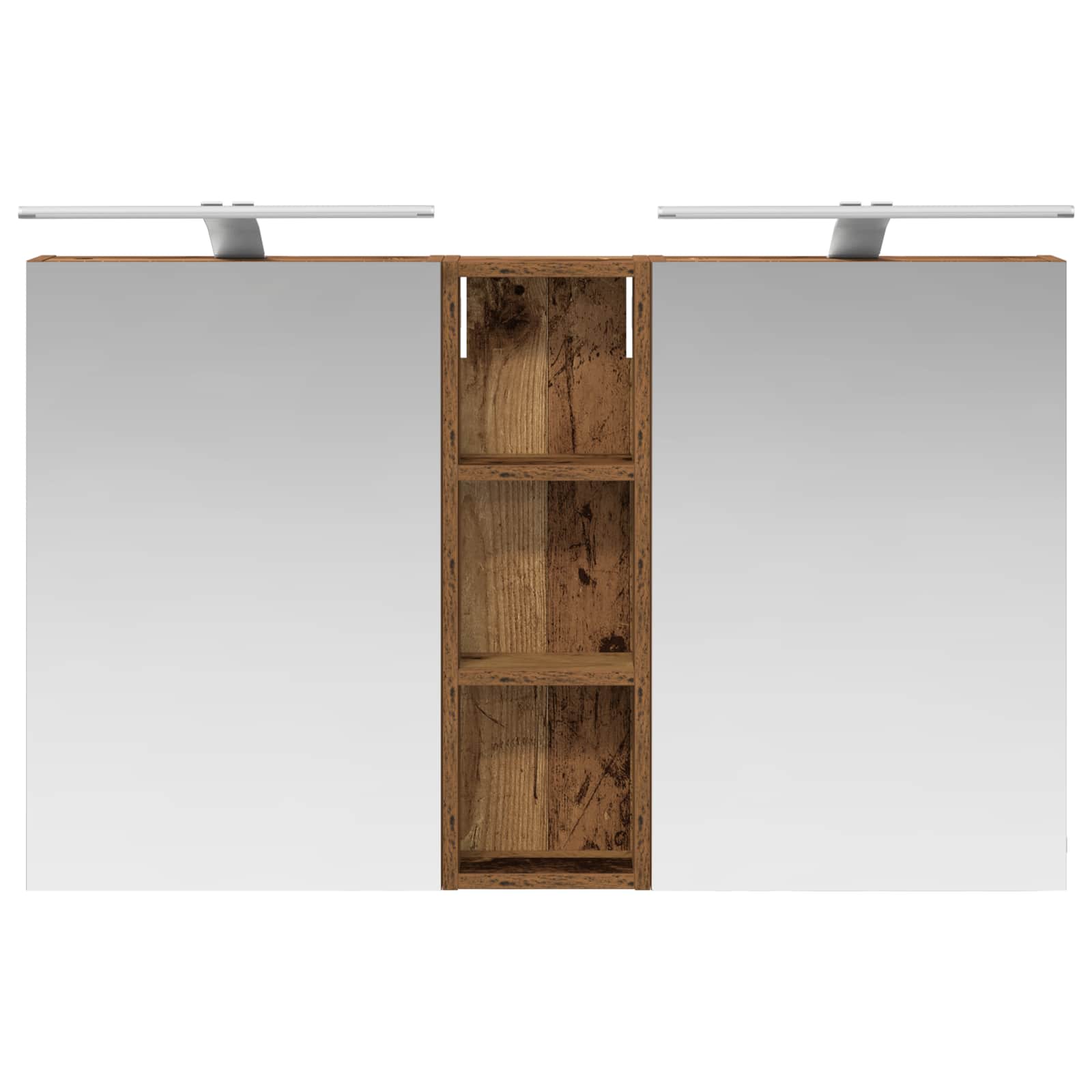 Badezimmerschrank-Set 3 pcs 80 x 10,5 x 50 cm Holzwerkstoff