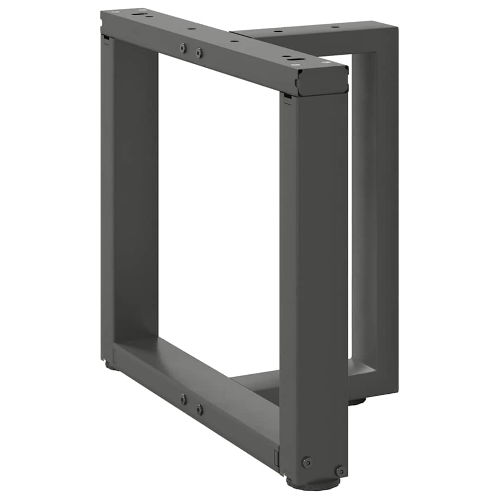 Couchtischbeine T-Form 2 Stk. Schwarz 30x25x(30-31) cm Stahl