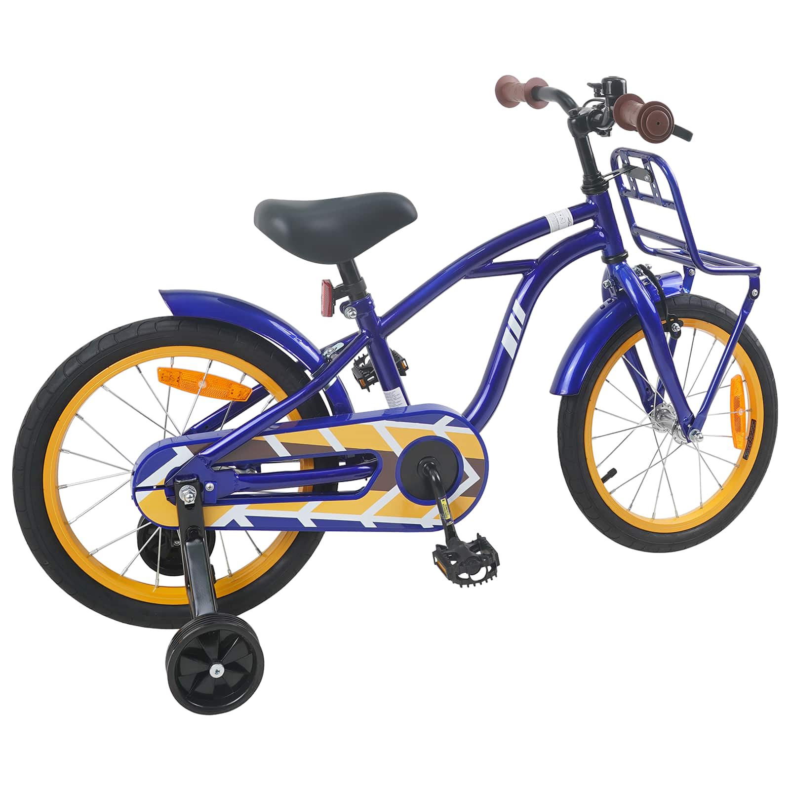 Kinderfahrrad 16 Zoll für 4-6 Jahre alt Schwarz