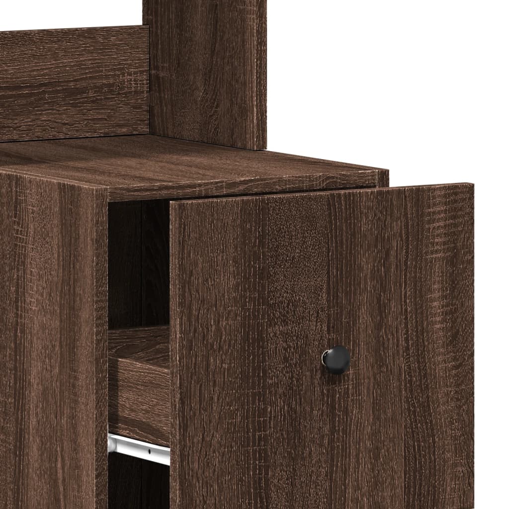 Küchenschrank Weiß 60x50x180 cm Holzwerkstoff
