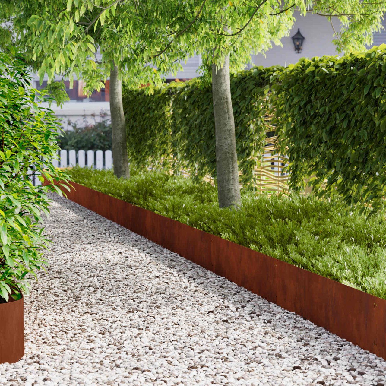 Raseneinfassung 10 pcs 103 x 10 cm Stahl Schwarz