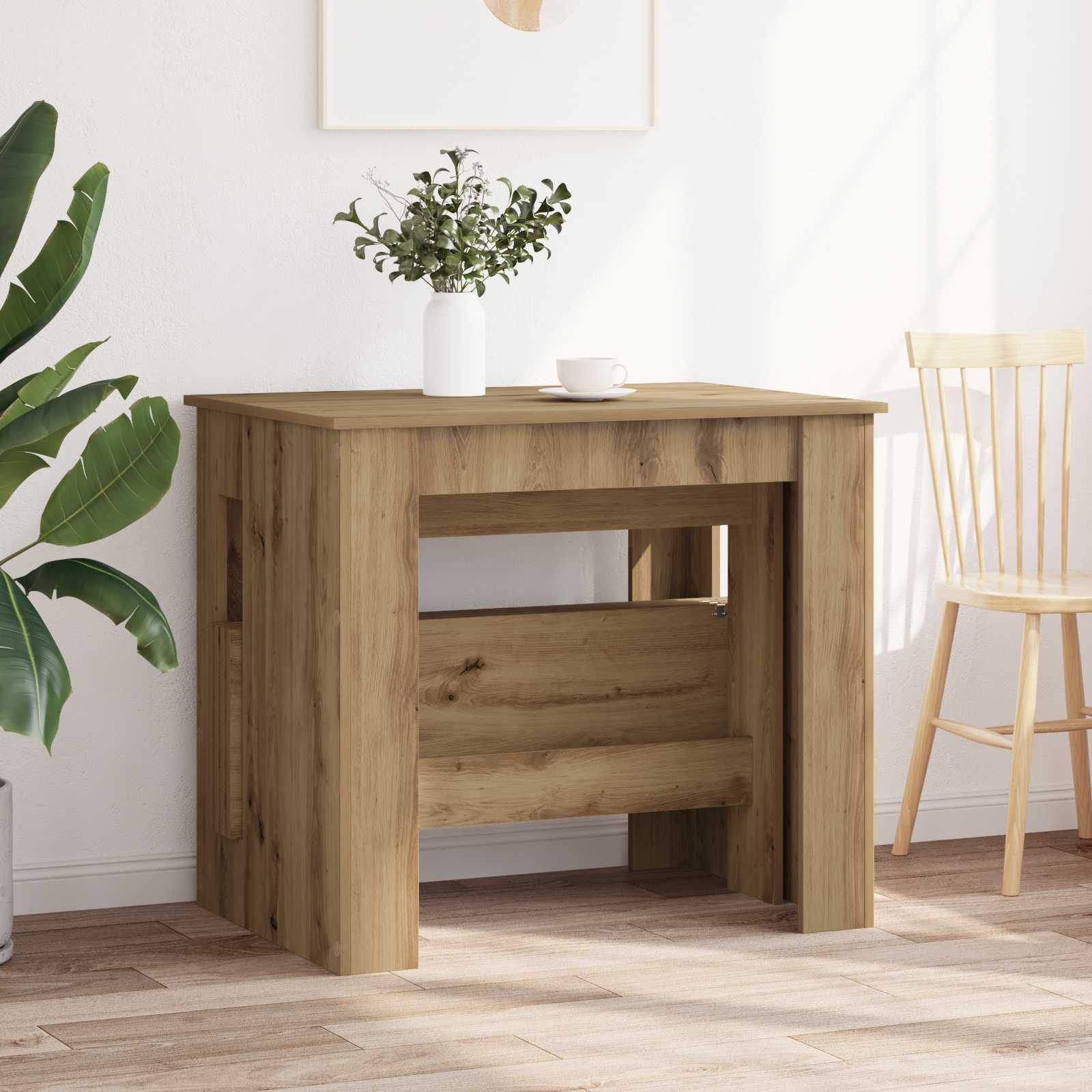 Esstisch 180 x 85 x 75 cm Holzwerkstoff Schwarze Eiche