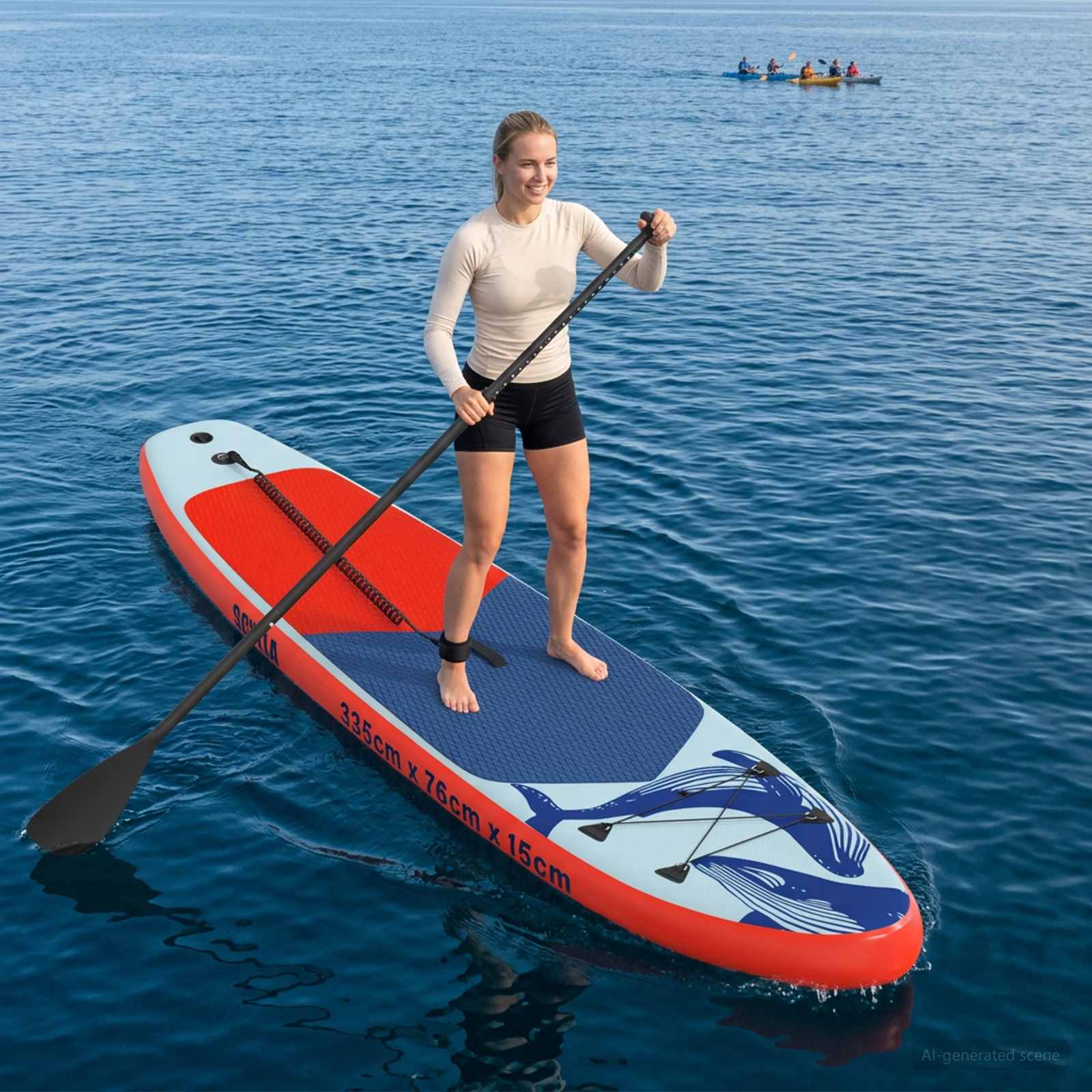 Aufblasbares Stand Up Paddle Board HYDROS 305 x 76 x 15 cm für