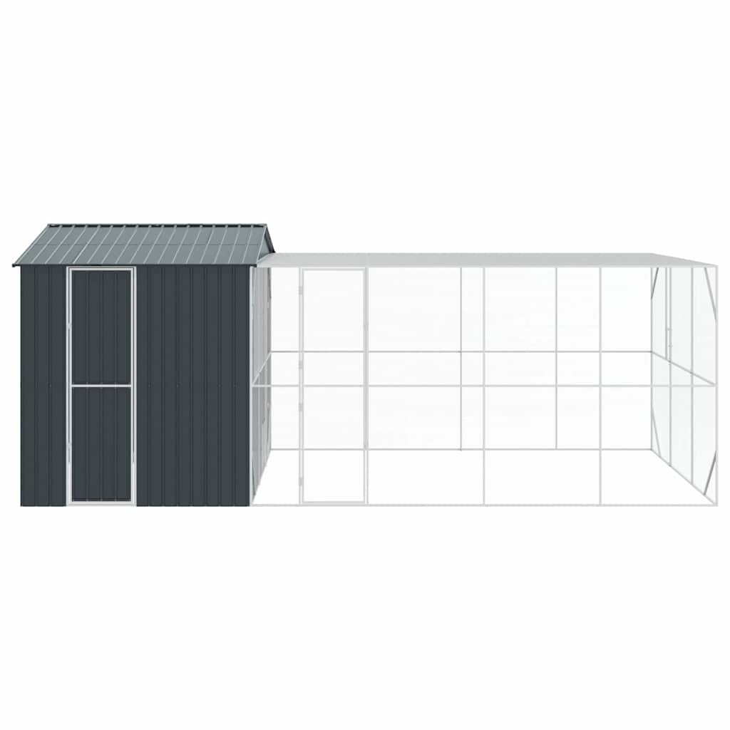 Vogelkäfig Anthrazit 416,5 x 103 x 142 cm Verzinkter Stahl