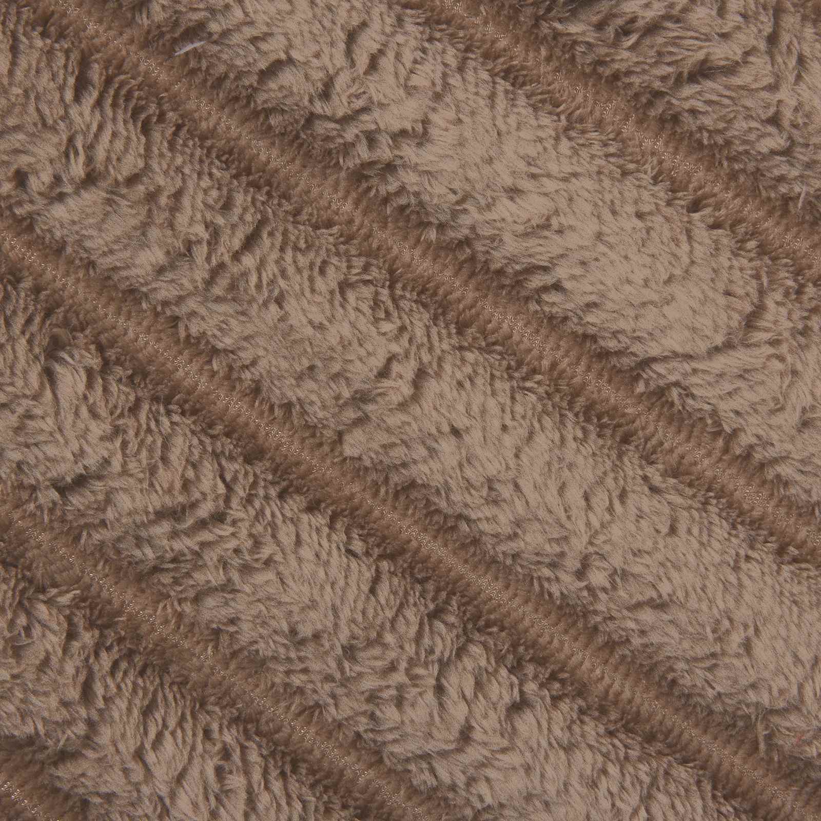 Überwurfdecke Beige 150 x 130 cm Fleece
