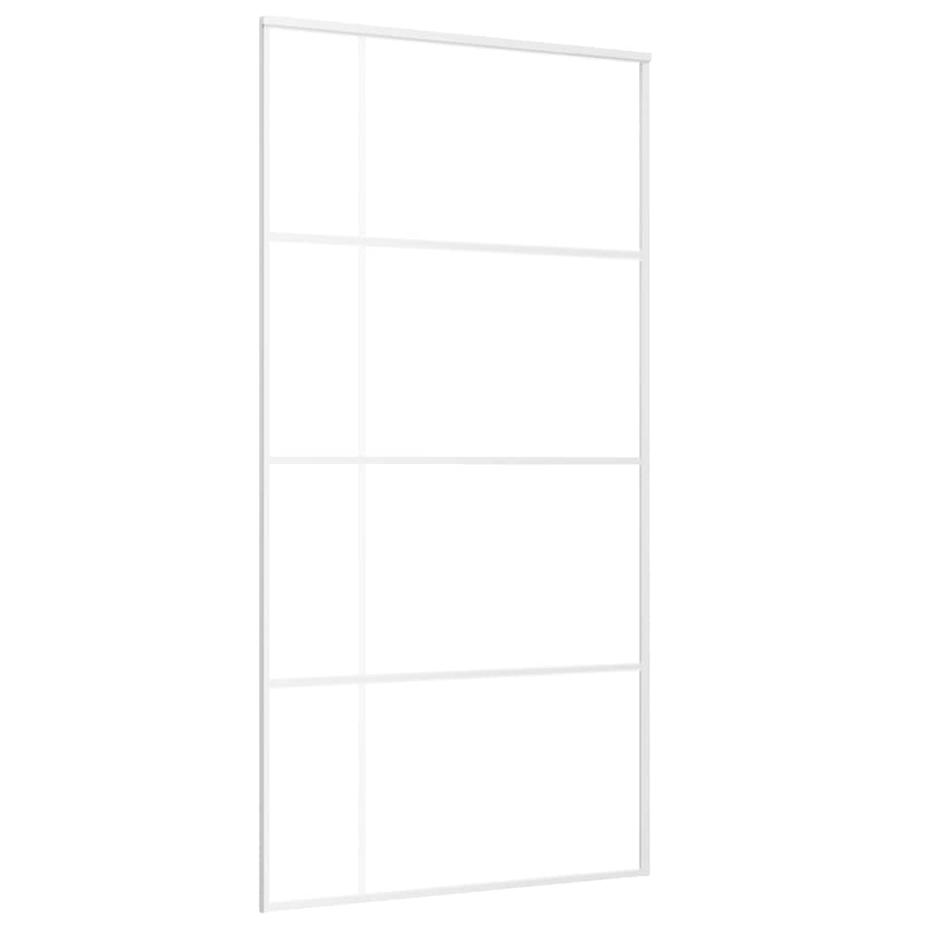Schiebetür ESG-Glas und Aluminium 76x205 cm Schwarz