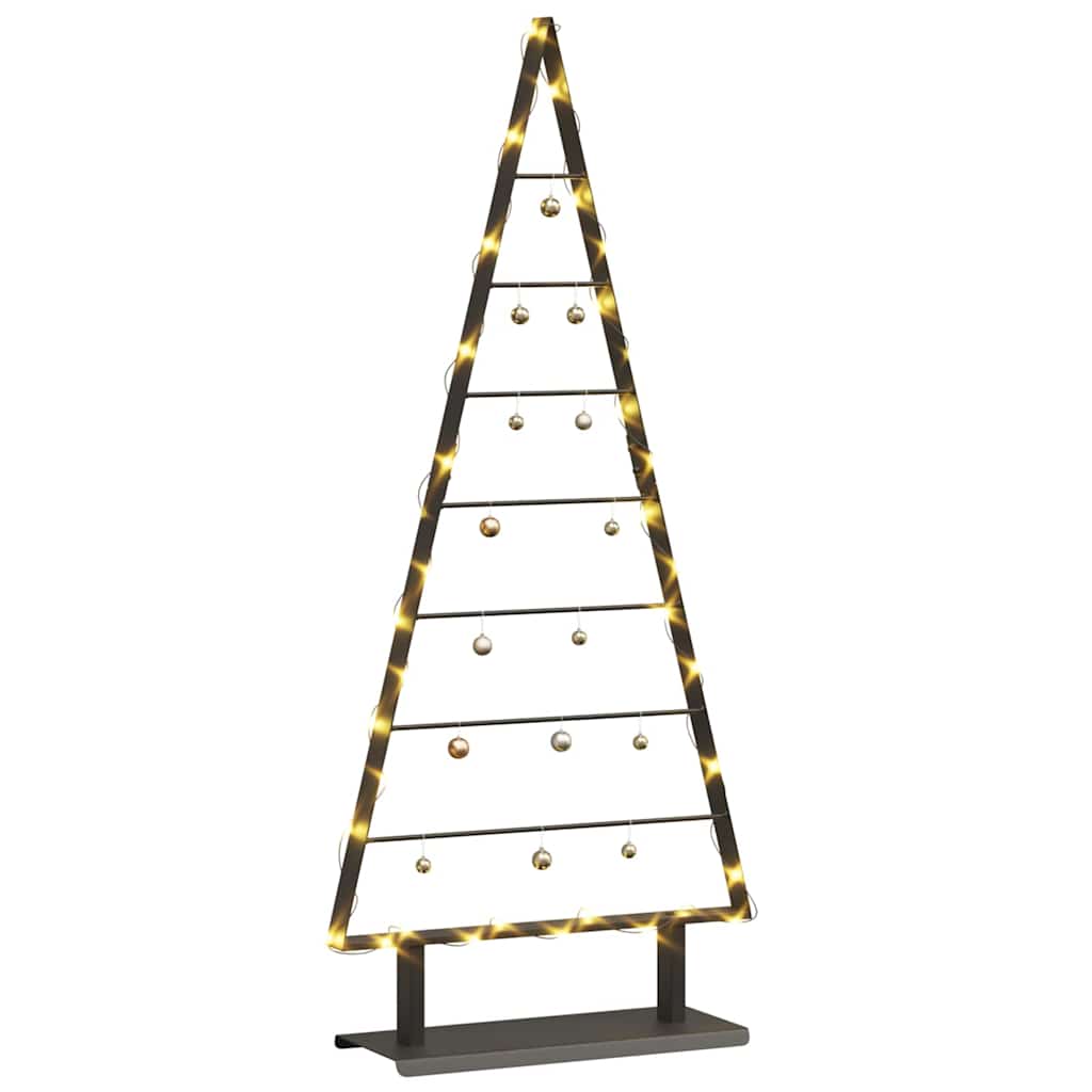 Metall Weihnachtsbaum mit Ständer Schwarz 60 cm Stahl