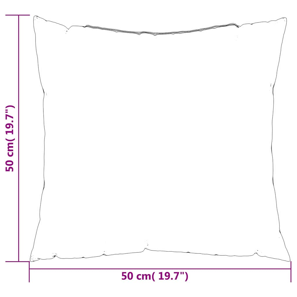 Zierkissen 4 Stk. Creme 60x60 cm Stoff