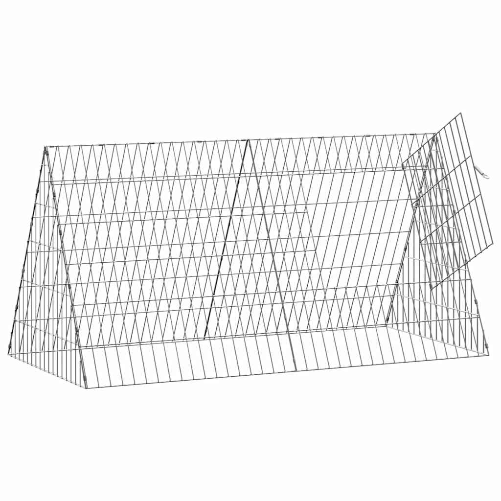 Hühnerkäfig Silber 110 x 55 x 55 cm Verzinkter Stahl