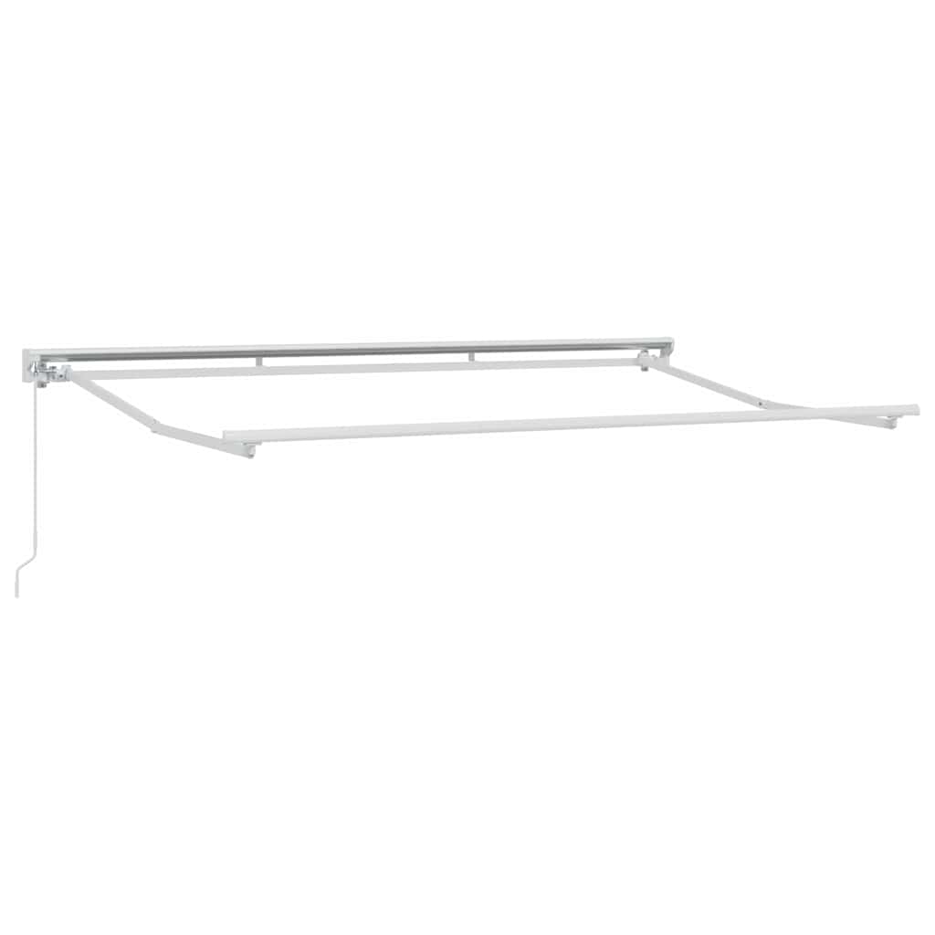 Markisenrahmen Verstellbar Weiß 2,5 x 2 m Stahl