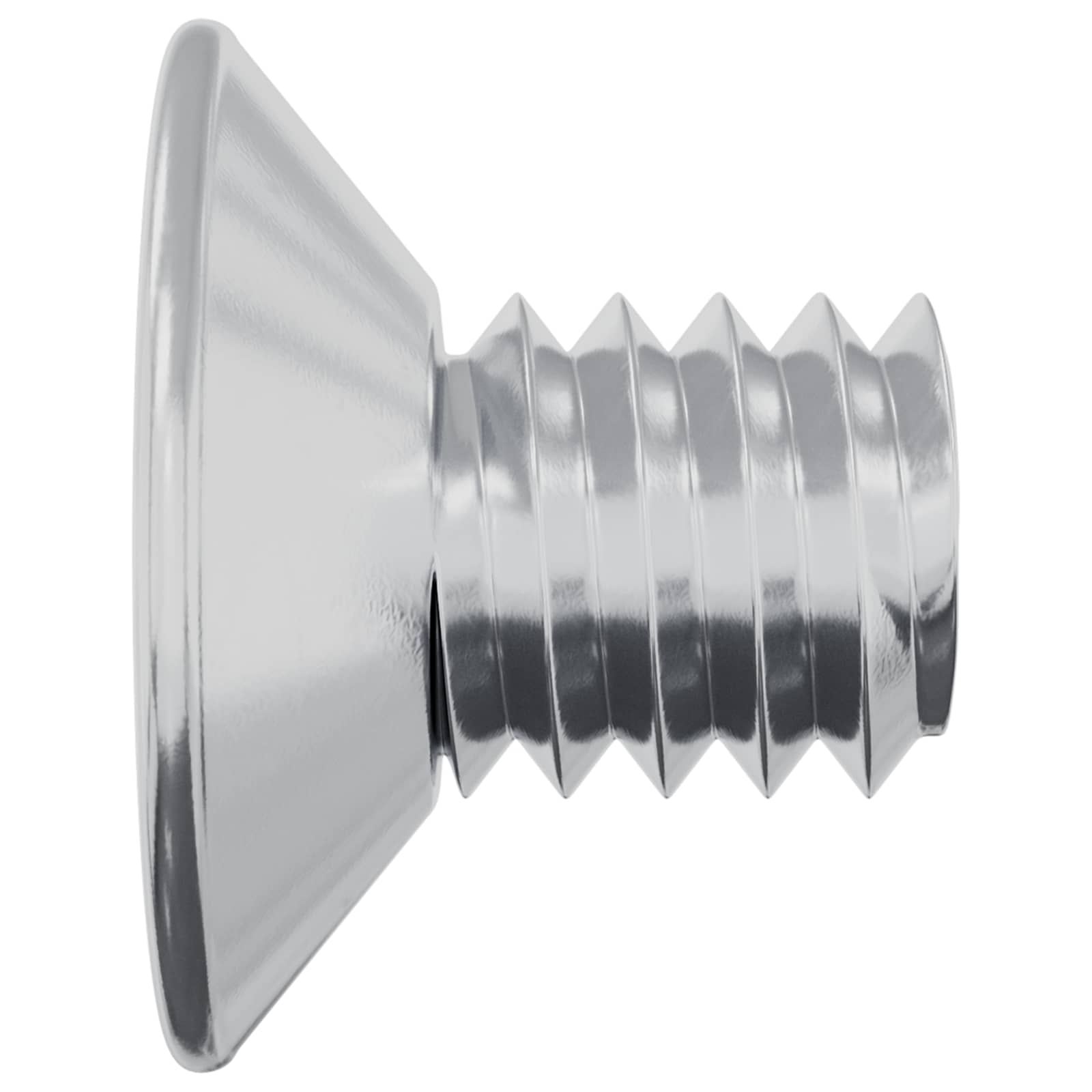 Senkkopfschrauben 2 pcs Silber M4 x 6 mm Stahl