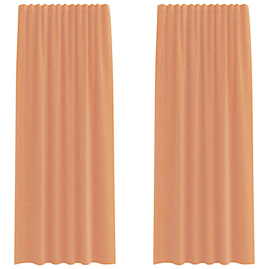 Voile Vorhänge mit Ösen 2 Stk. Apfelgrün 140x140 cm