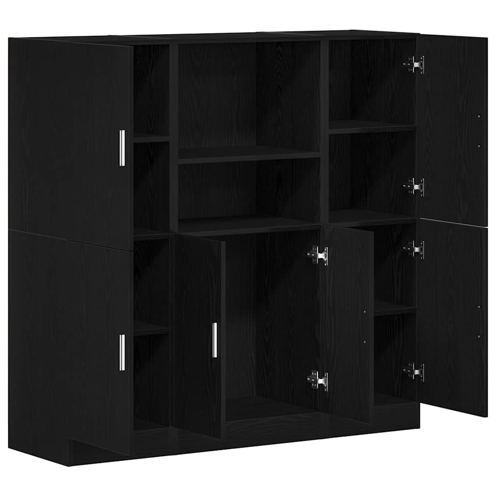 3-tlg. Küchenschrank-Set Weiß Holzwerkstoff