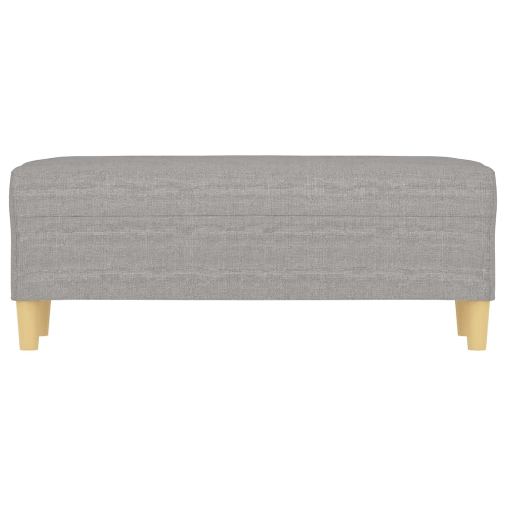 Sitzbank Hellgrau 70x35x41 cm Stoff