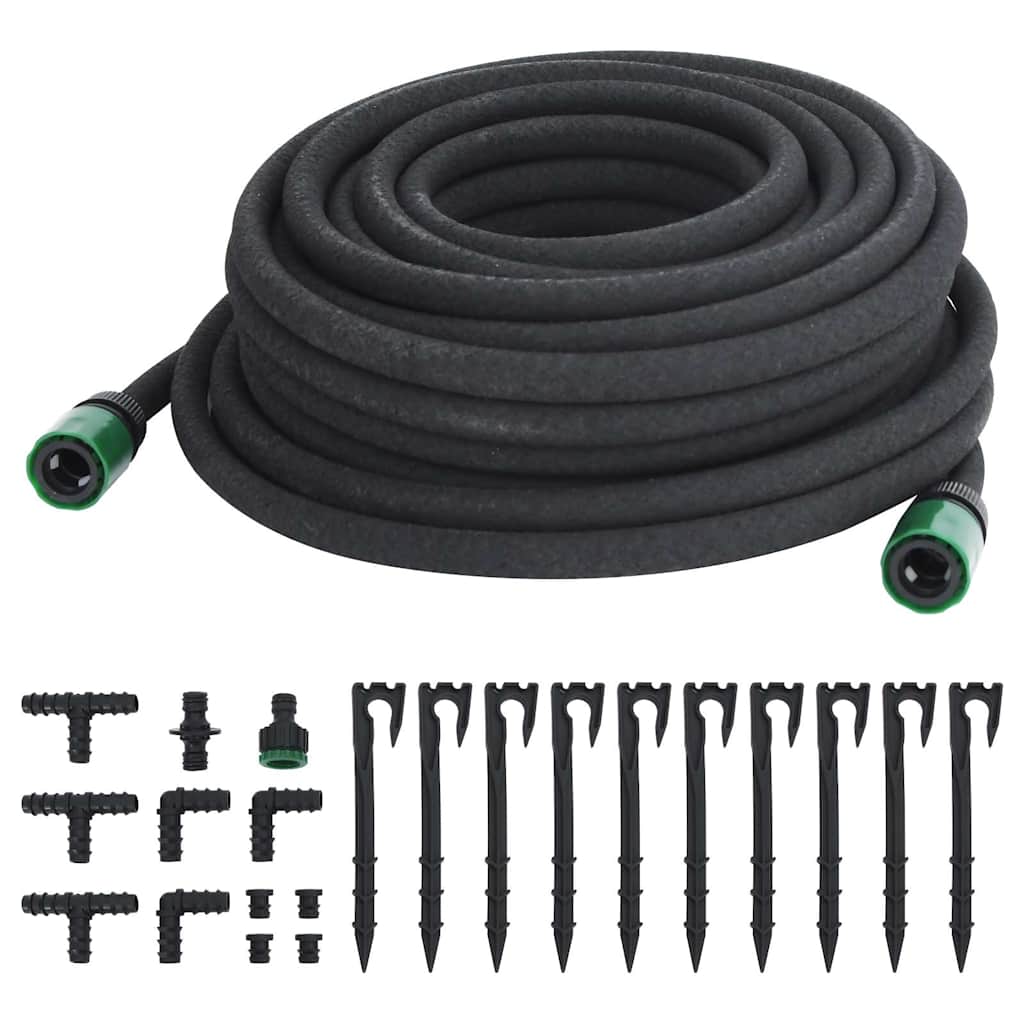 Tropfschlauch Schwarz 0,6" 10 m Gummi