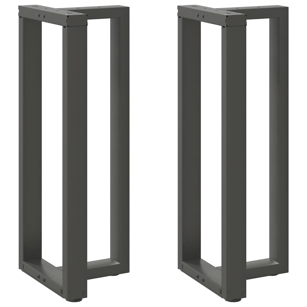 Couchtischbeine T-Form 2 Stk. Schwarz 30x25x(30-31) cm Stahl