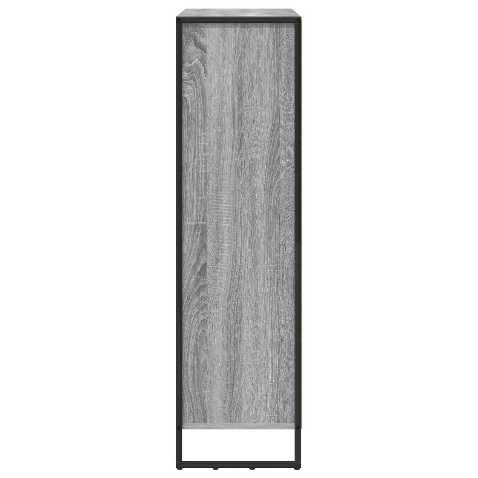 Bücherregal 2 pcs Schwarz Eichen-Optik 99,5 x 30 x 108 cm