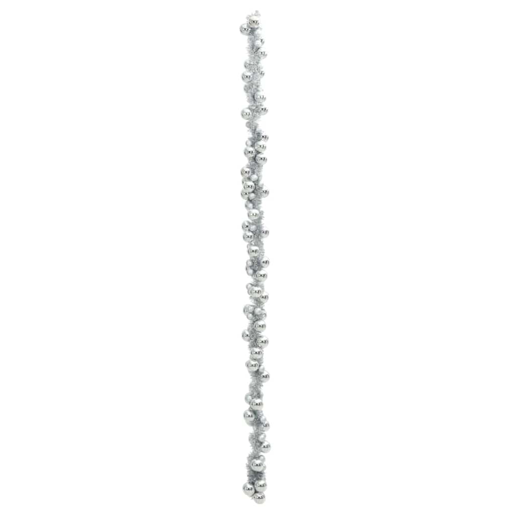 Weihnachtskugelgirlande Schwarz 186 cm Polystyrol
