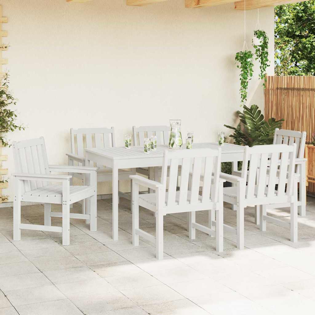 Gartenstuhl 4 pcs Weiß 65,5 x 59 x 88 cm Polyethylen