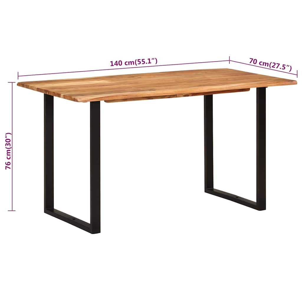 Esstisch 154x80x76 cm Massivholz Akazie