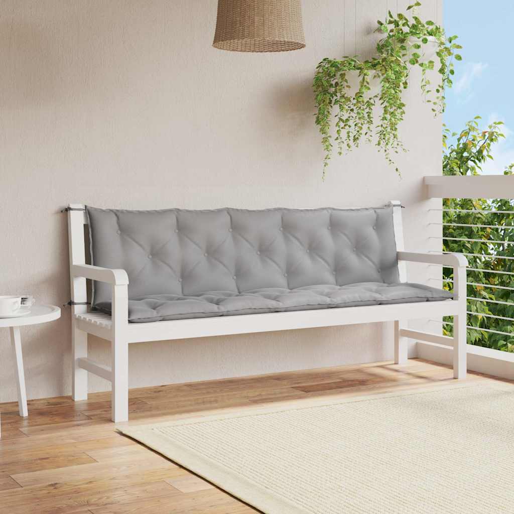 Gartenbank-Auflage Anthrazit 100x(50+50)x7 cm Oxford-Gewebe