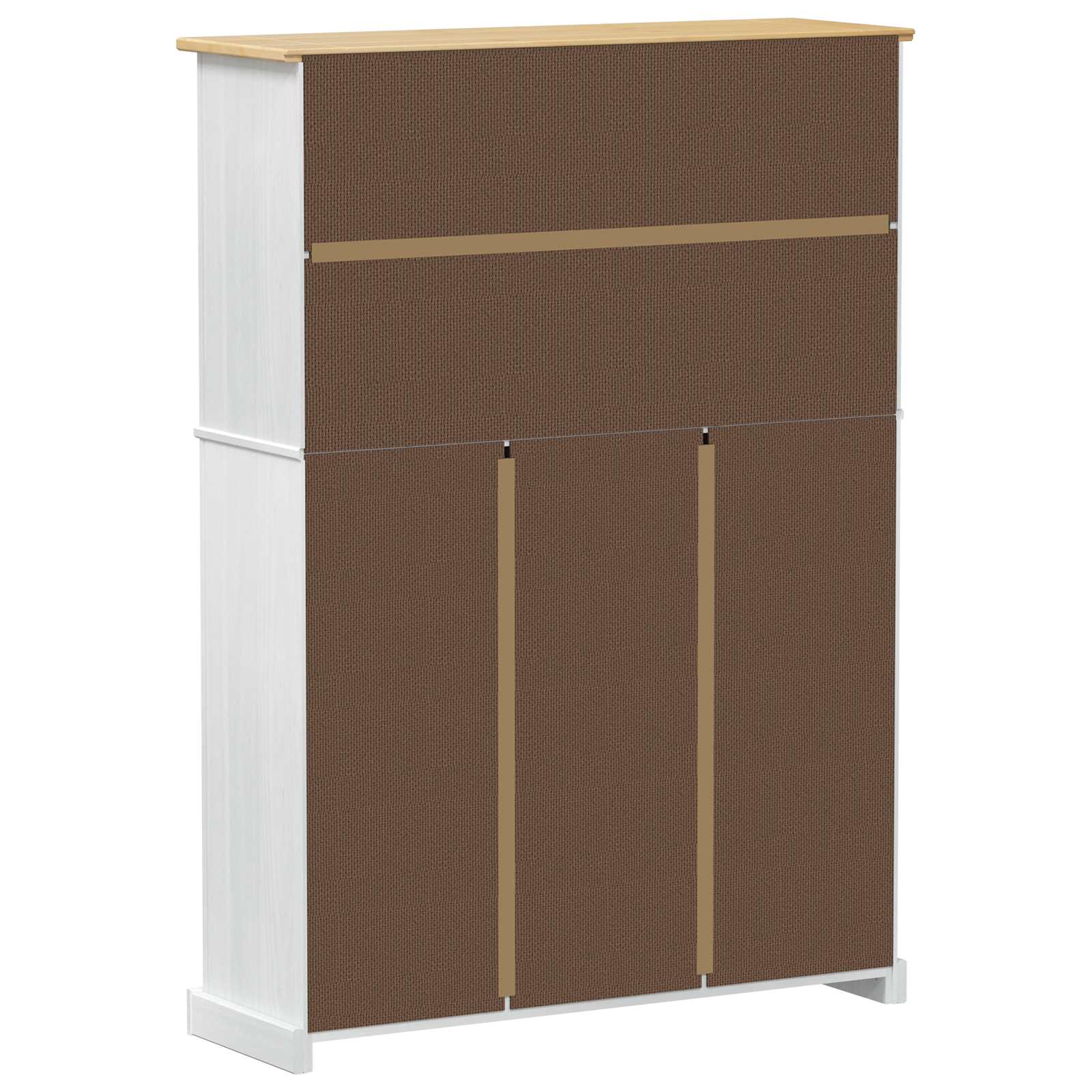 Schuhschrank Corona 99x32x47 cm Massivholz Kiefer