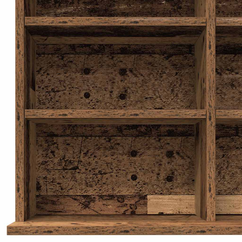 CD Regal Schwarz Eichen-Optik 101 x 23 x 177,5 cm Holzwerkstoff