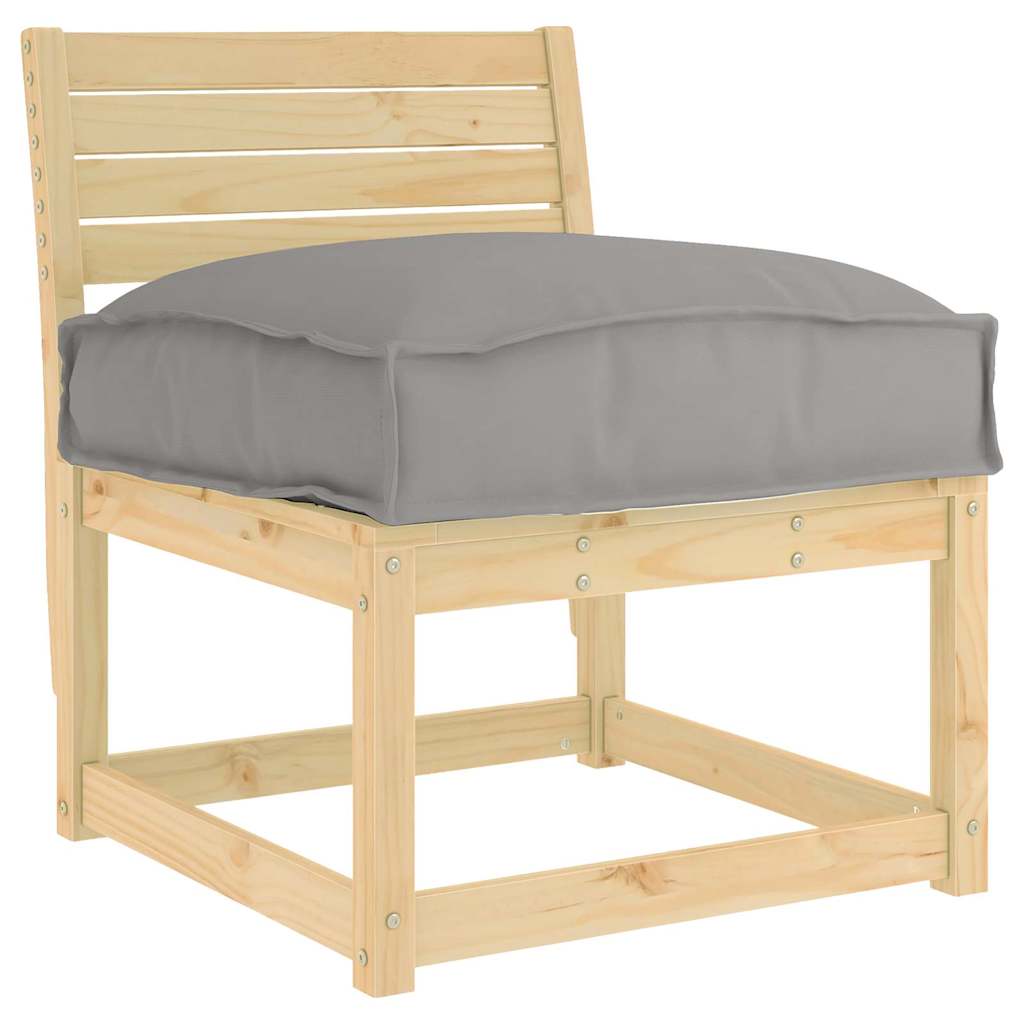Kissen Anthrazit 60 x 40 x 8 cm Oxford-Stoff