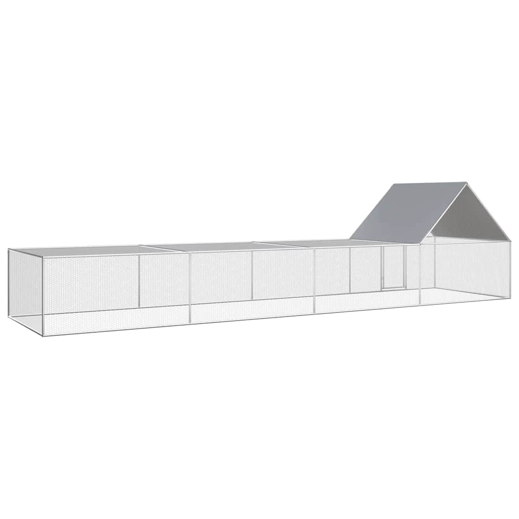 Hühnerstall 2x1x1,5 m Verzinkter Stahl