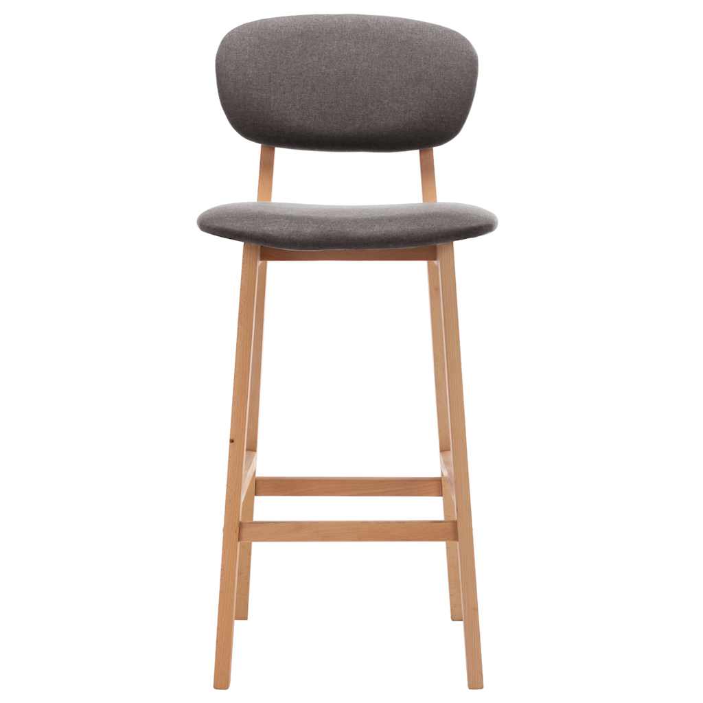 Barhocker 2 Stk. Braun Stoff
