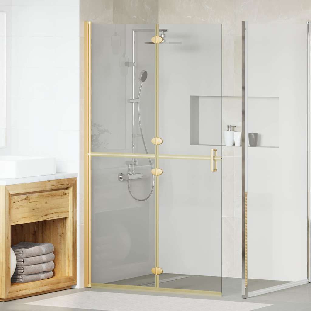Faltbare begehbare Duschwand Transparentes ESG Glas 70x190 cm
