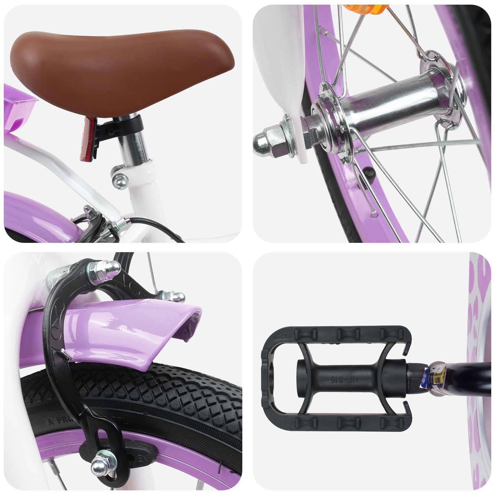 Kinderfahrrad Mit Stützrädern 12 Zoll für 2-4 Jahre alt Rosa