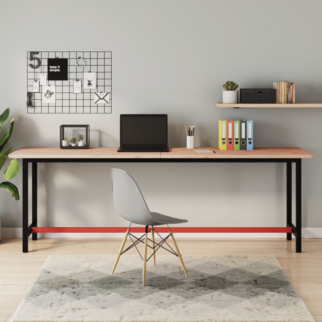 Schreibtischplatte 80x55x2,5 cm Massivholz Buche