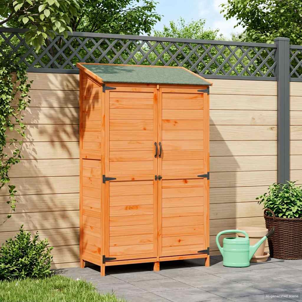 Gartenschuppen Natur 59 x 56 x 113,5 cm Massivholz aus Fichte