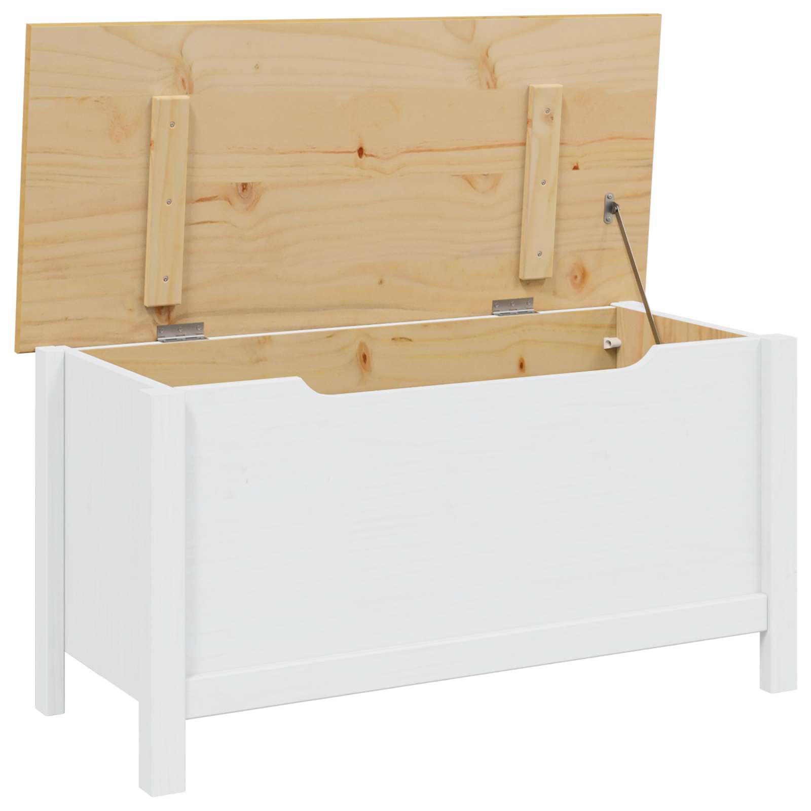 Aufbewahrungsbox mit Speicher HILL Honigbraun 90 x 40 x 45 cm