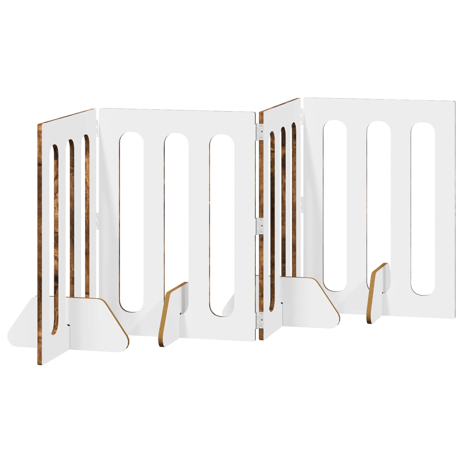 Faltbarer Haustierzaun 2 pcs Weiß 100,5 x 38 x 70 cm