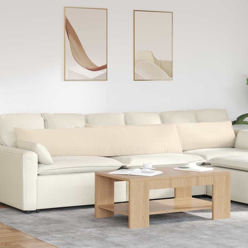 Sofakissen 2 Stück Taupe 50 x 30 cm Stoff