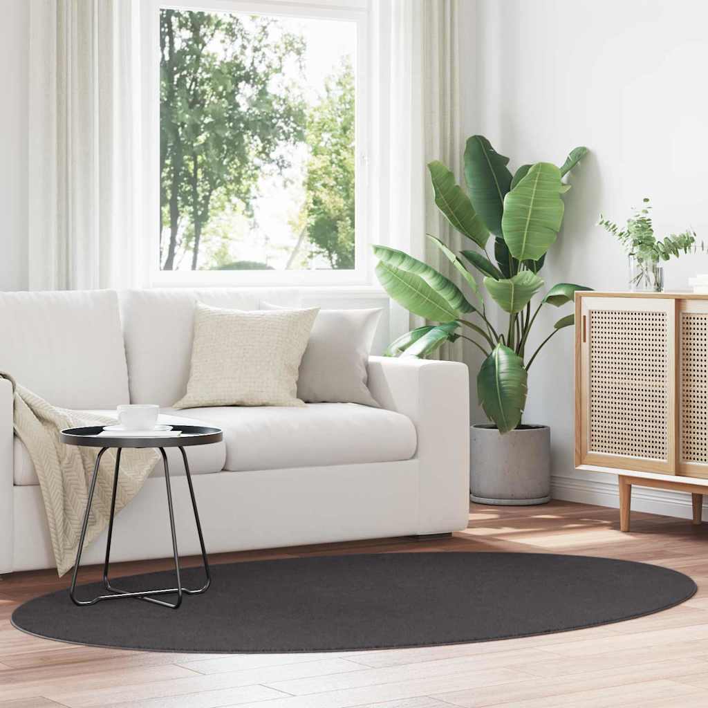 Bereichsteppiche HUARTE Anthrazit 100 x 200 cm 100 %Polyester