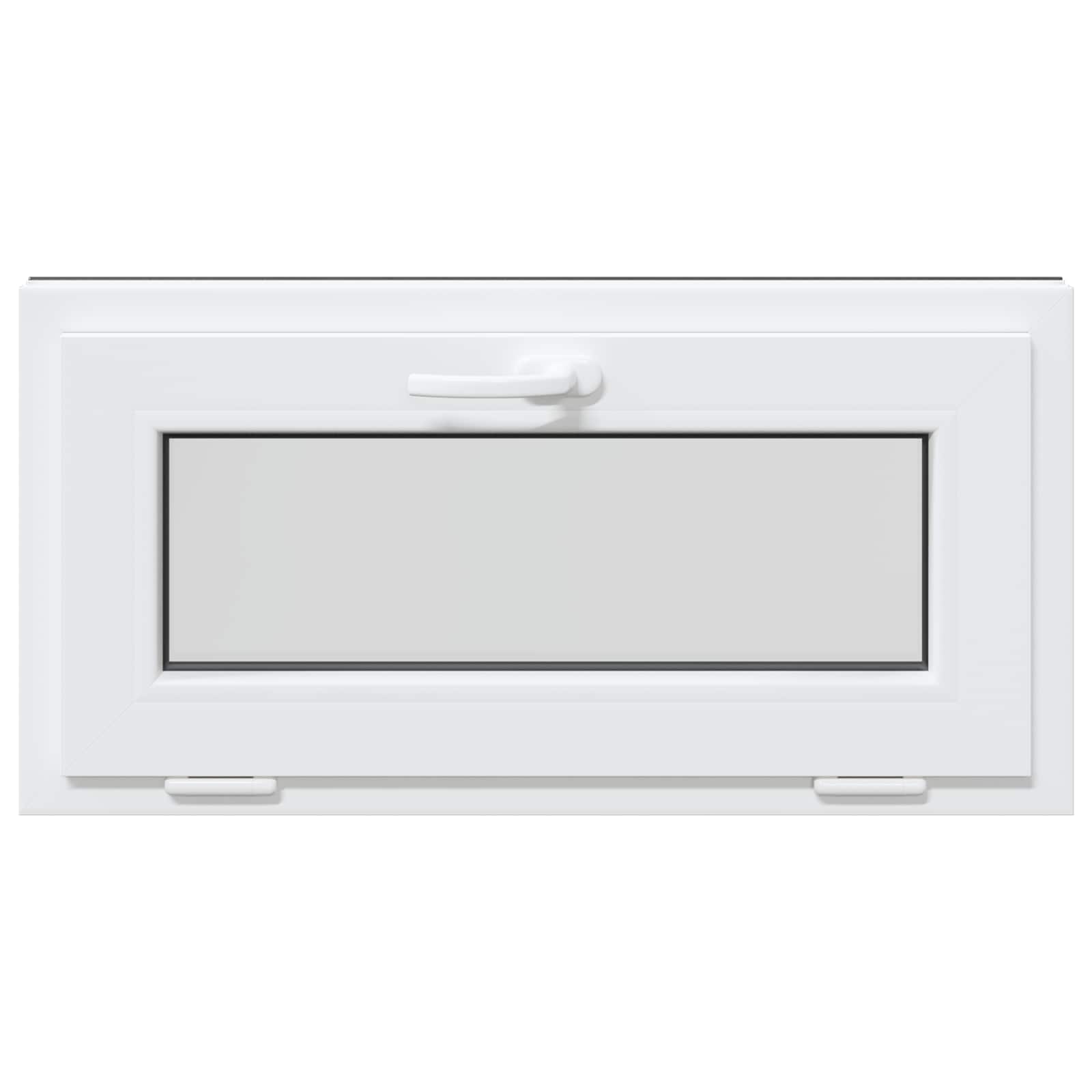 Kellerfenster RISOR 60 x 40 cm PVC und Glas Weiß