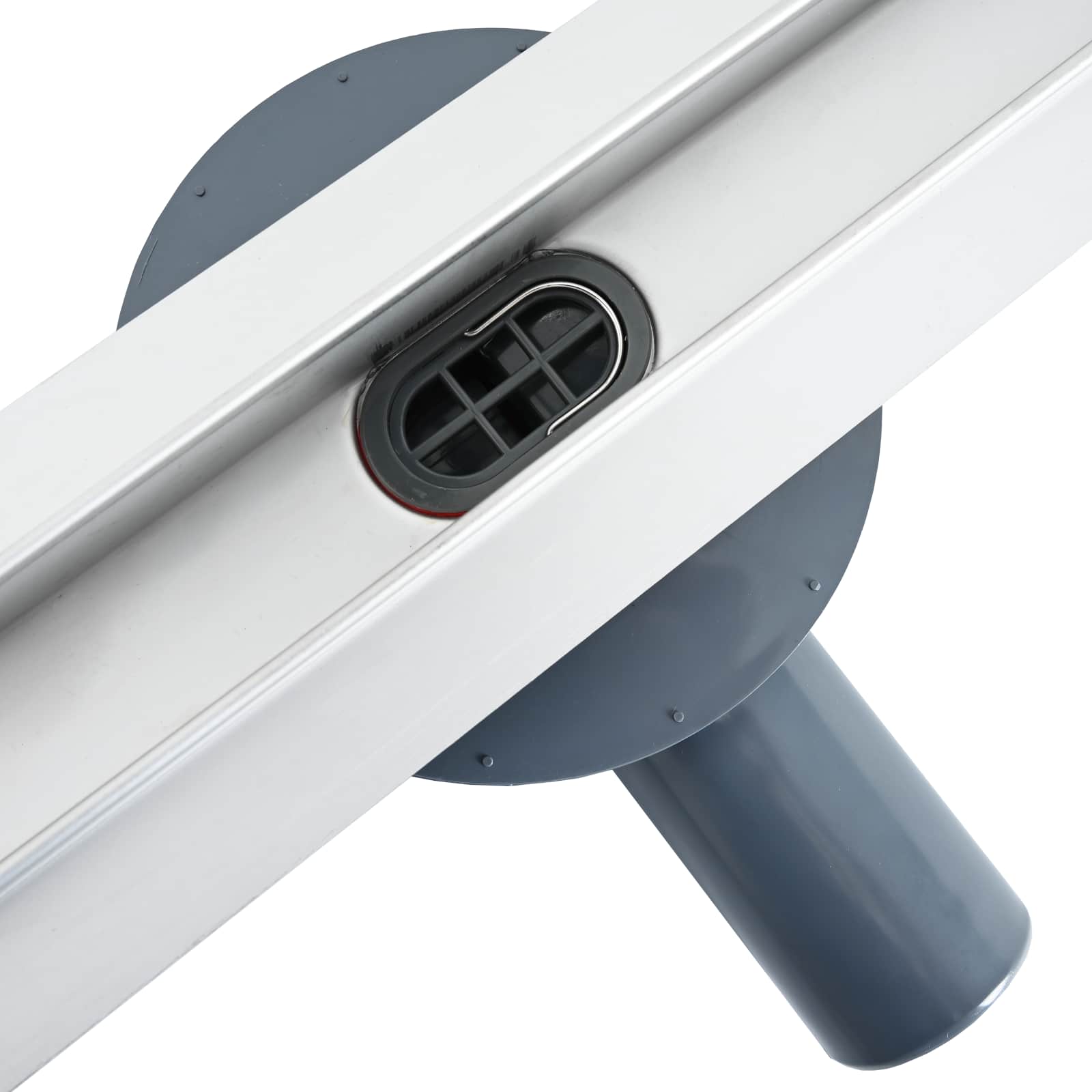 360° Duschablauf mit slim Modell Silber 50 cm Edelstahl 304